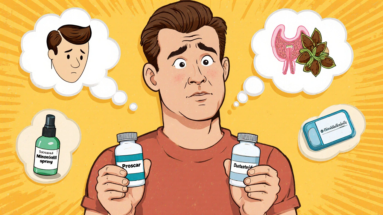 Proscar (Finastéride) vs alternatives : quel traitement pour la chute de cheveux ou l’hyperplasie bénigne de la prostate ?