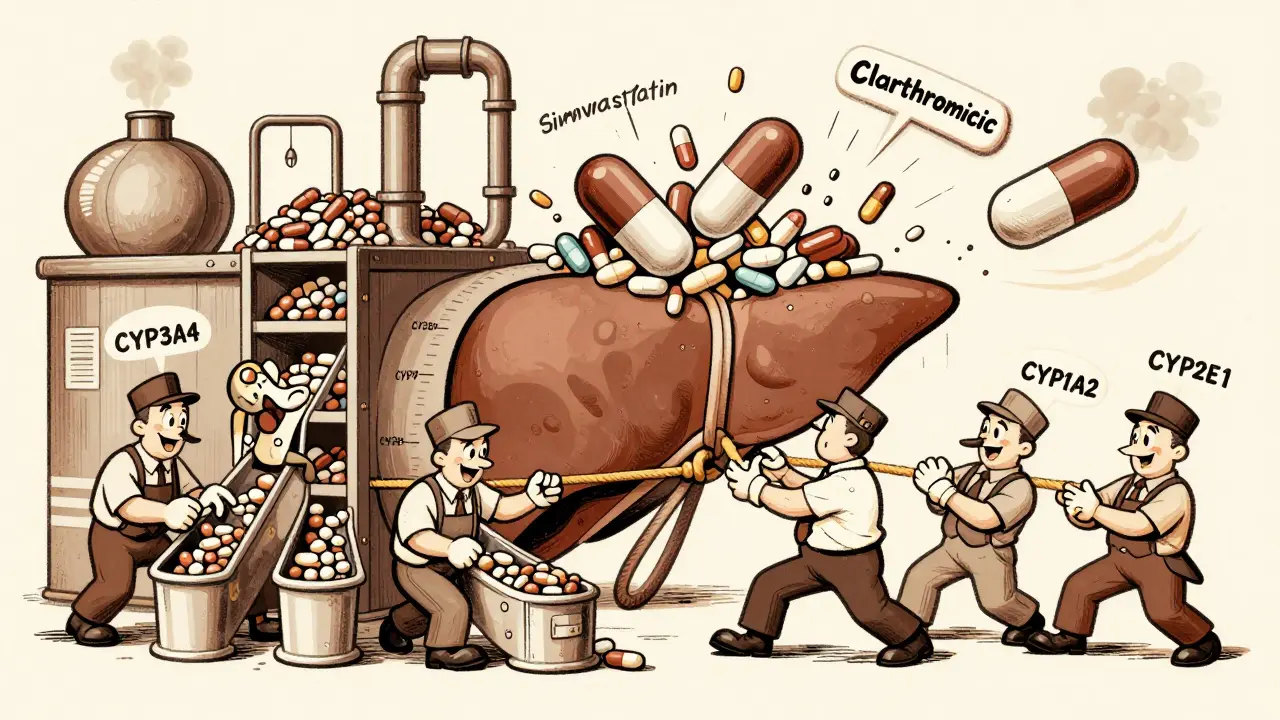 Interactions des enzymes CYP450 : Comment les médicaments se disputent le métabolisme