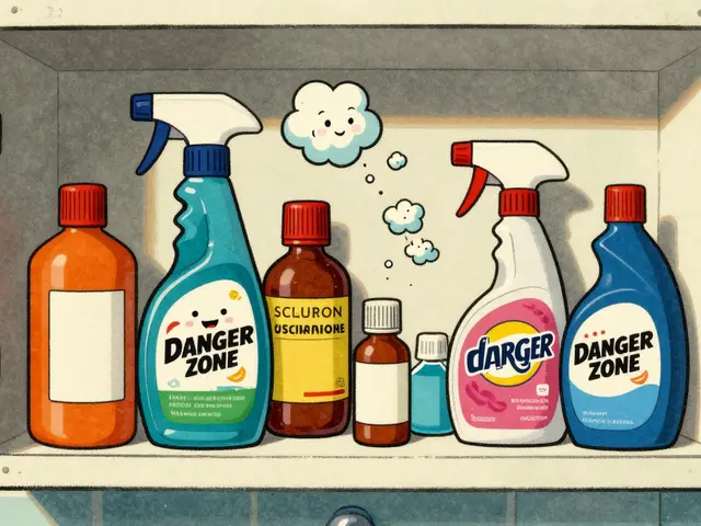 Comment séparer les produits chimiques ménagers du stockage des médicaments